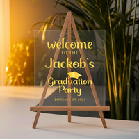 2025 Graduation Party Welcome Sign, Graduation Decor Sign, College Grad Party Display, Class of 2025 Sign, Graduation Gifts, Custom Sign
