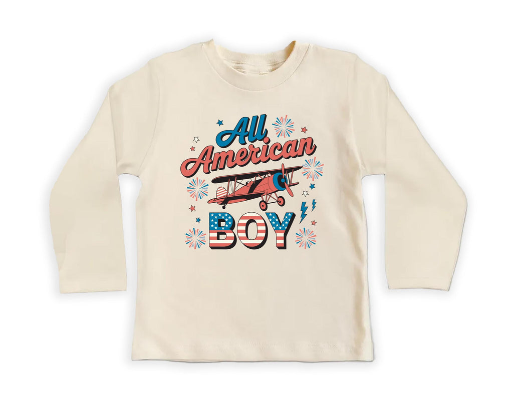 Fourth of July Boys Onesie, Baby Bodysuit, Baby Shirt, Toddler Sweatshirt - American Boy Retro Outfit, Vintage Patriotic USA Baby Gift