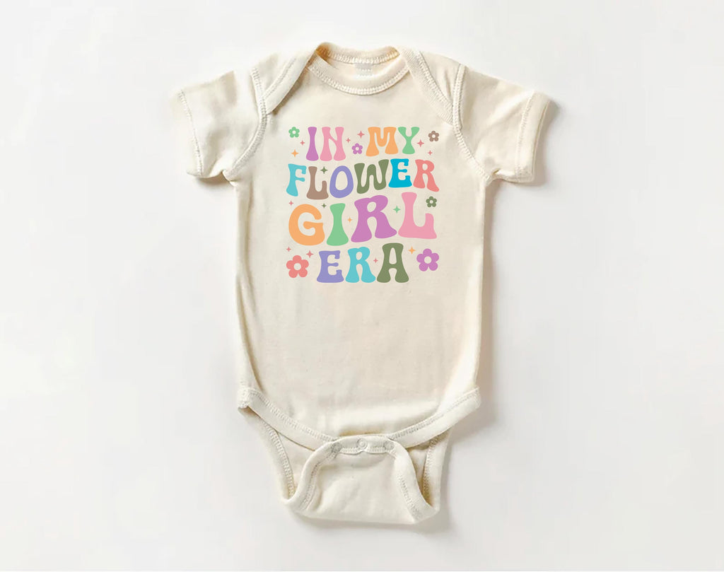 In My Flower Girl Era Onesie Baby Bodysuit, Baby Shirt, Toddler Sweatshirt, Cute Girls Wedding Party Outfit, Flower Girl Gift, Bridal Moment