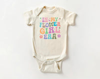In My Flower Girl Era Onesie Baby Bodysuit, Baby Shirt, Toddler Sweatshirt, Cute Girls Wedding Party Outfit, Flower Girl Gift, Bridal Moment
