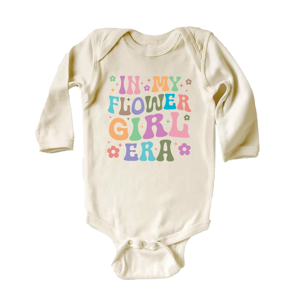 In My Flower Girl Era Onesie Baby Bodysuit, Baby Shirt, Toddler Sweatshirt, Cute Girls Wedding Party Outfit, Flower Girl Gift, Bridal Moment