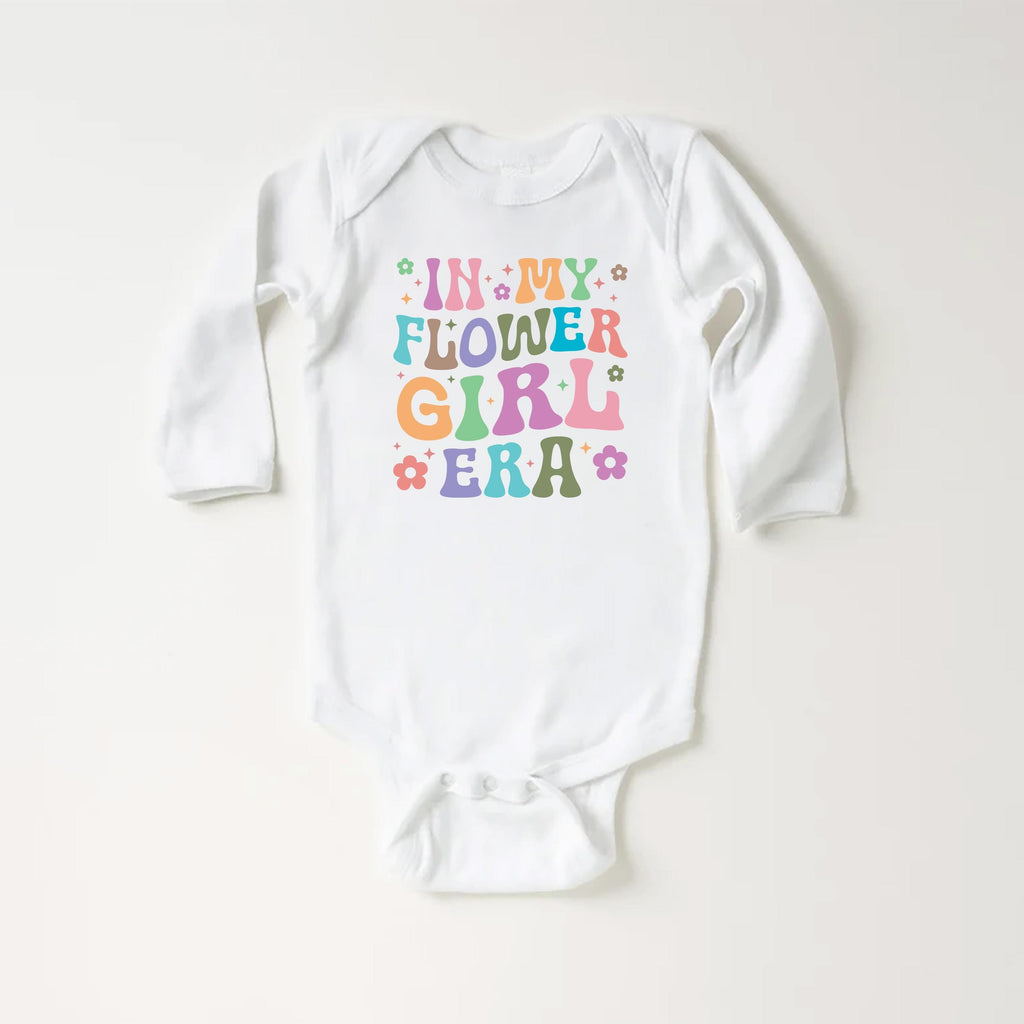 In My Flower Girl Era Onesie Baby Bodysuit, Baby Shirt, Toddler Sweatshirt, Cute Girls Wedding Party Outfit, Flower Girl Gift, Bridal Moment