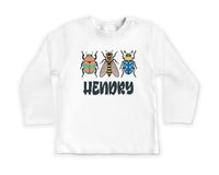 Personalized Bugs Onesie, Baby Bodysuit, Baby Shirt, Toddler Sweatshirt, Vintage Entomologist, Custom Name Insect Baby Gift, Nature Look