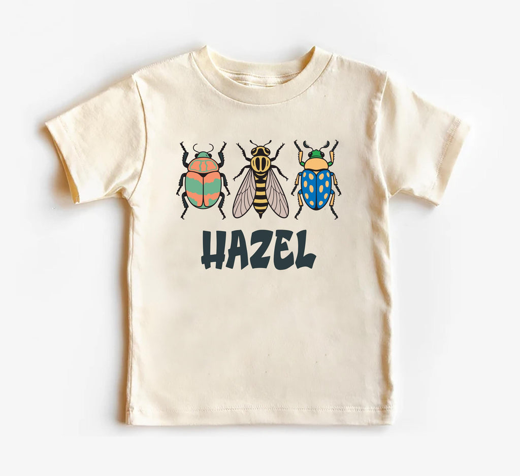 Personalized Bugs Onesie, Baby Bodysuit, Baby Shirt, Toddler Sweatshirt, Vintage Entomologist, Custom Name Insect Baby Gift, Nature Look