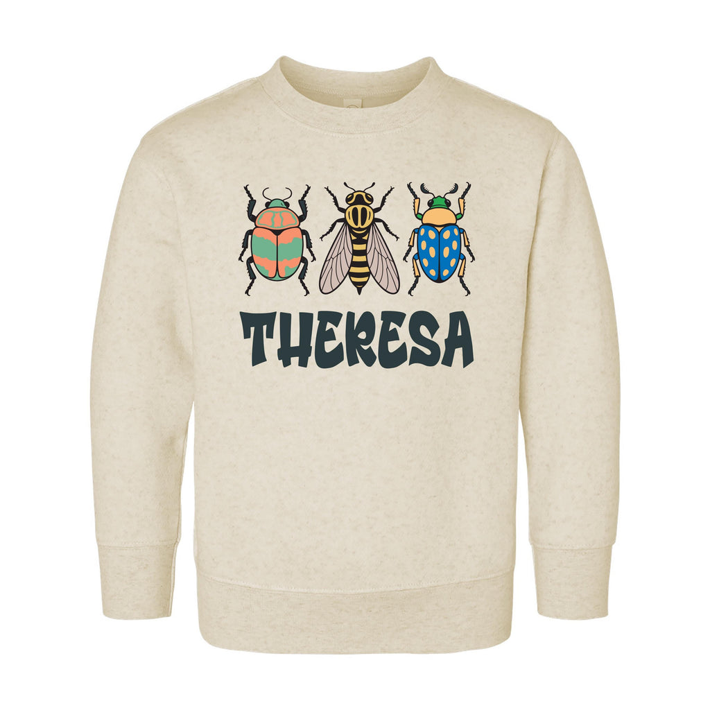 Personalized Bugs Onesie, Baby Bodysuit, Baby Shirt, Toddler Sweatshirt, Vintage Entomologist, Custom Name Insect Baby Gift, Nature Look