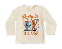 Retro 4th of July Onesie Baby Bodysuit, Baby Shirt, Toddler Sweatshirt,Party in the USA Outfit, Patriotic Baby Gift, Red White and Blue Look