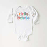 Titi’s Bestie Onesie, Baby Bodysuit, Baby Shirt, Toddler Sweatshirt, Auntie’s Bestie Boho Girls Rainbow Outfit, Gift from Aunt for Baby Girl