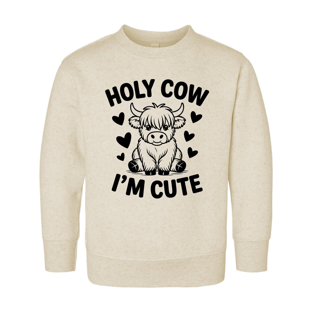Holy Cow I’m Cute Onesie, Baby Bodysuit, Baby Shirt, Toddler Sweatshirt - Funny Cow Baby Outfit, Cute Farm Baby Gift, Country Style Look
