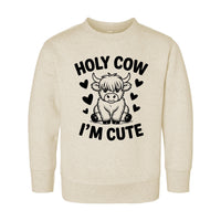 Holy Cow I’m Cute Onesie, Baby Bodysuit, Baby Shirt, Toddler Sweatshirt - Funny Cow Baby Outfit, Cute Farm Baby Gift, Country Style Look