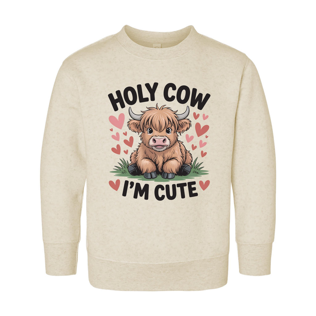 Holy Cow I’m Cute Onesie, Baby Bodysuit, Baby Shirt, Toddler Sweatshirt - Funny Cow Baby Outfit, Cute Farm Baby Gift, Country Style Look