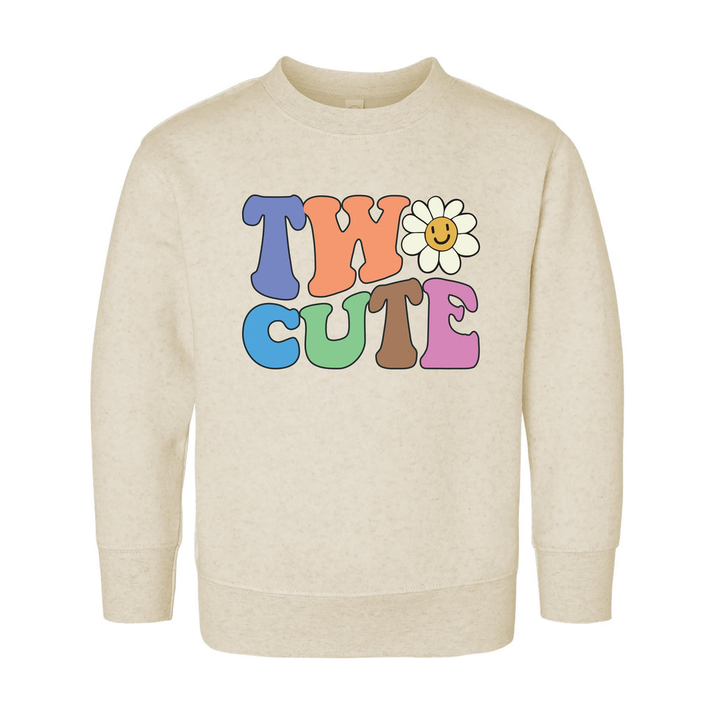 Two Cute Birthday Onesie, Baby Bodysuit, Baby Shirt, Toddler Sweatshirt - Retro Girls Second Birthday Outfit, Cute 2nd Birthday Gift for Her
