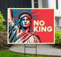 No Kings In America Yard Sign - Resist Hate Lawn Sign, Anti-Trump Sign, Resist Racism, Resist Fascism Yard Sign with Metal H-Stake
