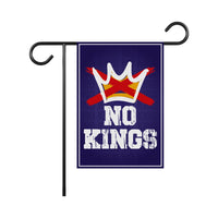 No Kings In America Garden Flag, 12x18 Inch Double Sided, Resist Hate Flag, Anti-Trump Flag, Resist Racism Flag, Resist Fascism Flag