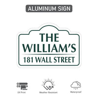 7x10 Inch Custom Address Metal Yard Sign with 16" Stake, Personalized House Number