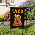 Let's Go Taco Trump Always Chickens Out Protest Garden Flag, Double Sided, Resist Hate, Anti-Trump, Resist Racism Flag, Resist Fascism Flag