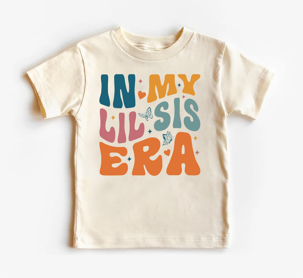 Retro Lil Sis Onesie, Baby Bodysuit, Baby Shirt, Toddler Sweatshirt - In My Lil Sis Era Outfit, Retro Sister Gift, Little Sister Baby Look