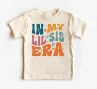 Retro Lil Sis Onesie, Baby Bodysuit, Baby Shirt, Toddler Sweatshirt - In My Lil Sis Era Outfit, Retro Sister Gift, Little Sister Baby Look