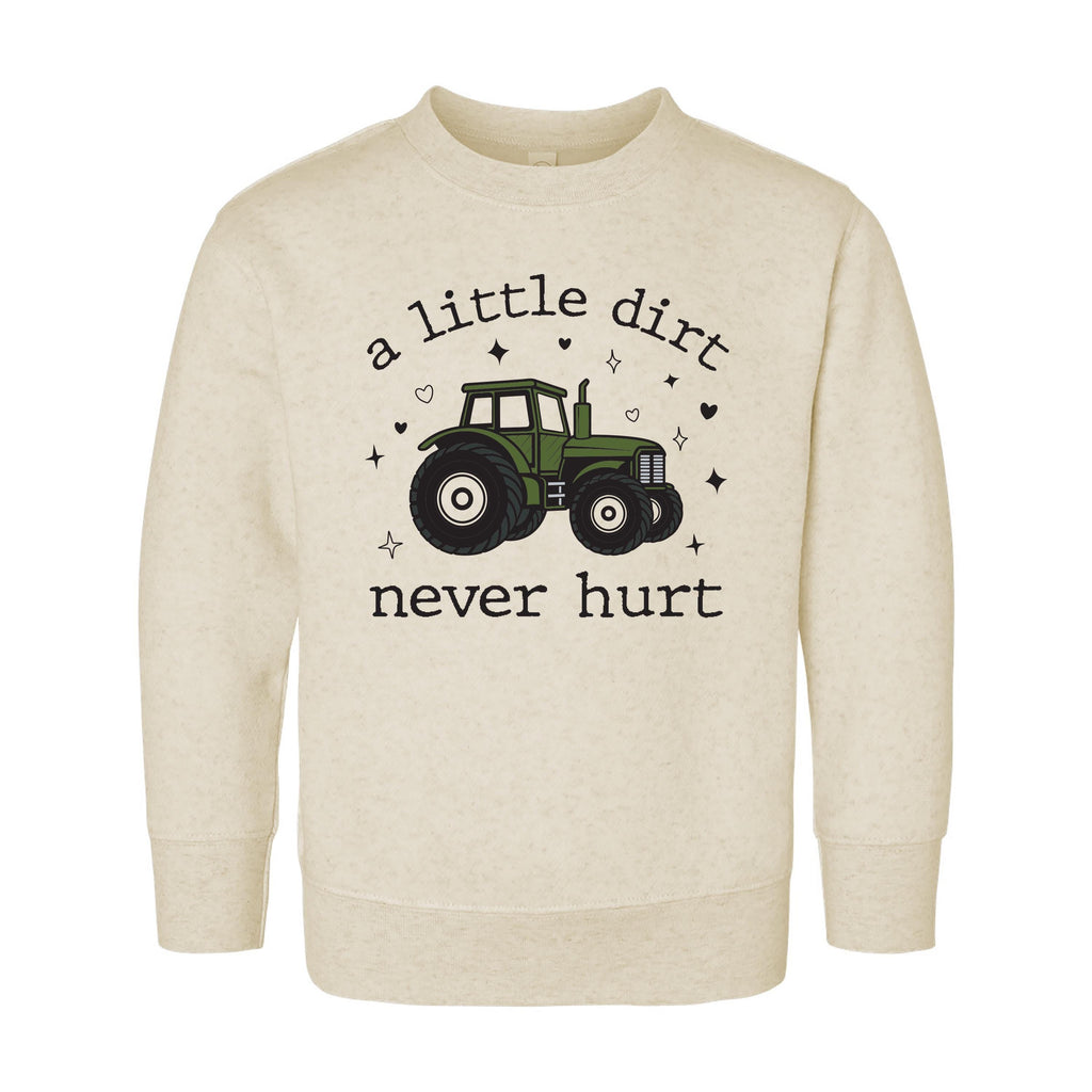 A Little Dirt Never Hurt Onesie, Baby Bodysuit, Baby Shirt, Toddler Sweatshirt - Trendy Farm Tractor Boys Outfit, Cute Country Boy Gift Idea