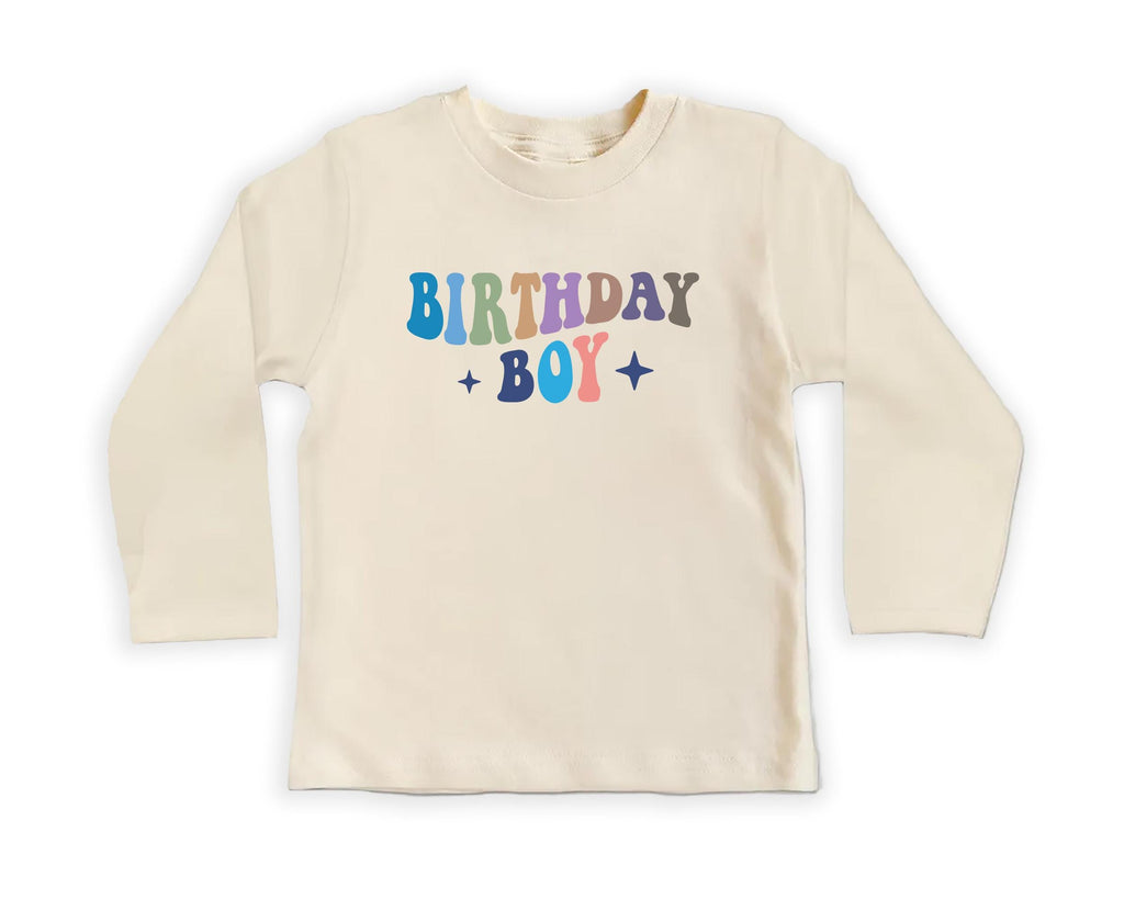 Birthday Boy Onesie, Baby Bodysuit, Baby Shirt, Toddler Sweatshirt - Cute Retro Rainbow Birthday Outfit, Boys Party Gift, Cake Smash Look