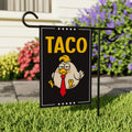 Let's Go Taco Trump Always Chickens Out Protest Garden Flag, Double Sided
