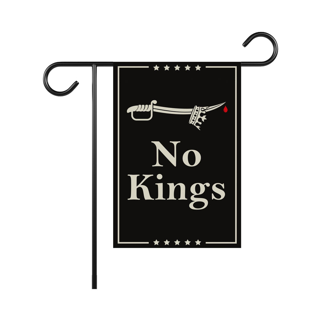 We The People, No Kings in America Protest Garden Flag, Double Sided, Resist Hate