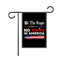 We The People, No Kings in America Protest Garden Flag, Double Sided, Resist Hate