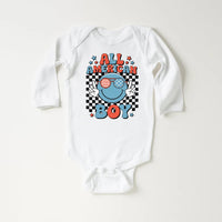All American Boy Baby Bodysuit, Baby Shirt, Toddler Sweatshirt - America Retro Outfit, 4th of July Toddler Gift, Retro Memorial Day Clothing