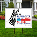 No Kings In America Yard Sign - Resist Hate Lawn Sign, Anti-Trump Sign, Resist Racism
