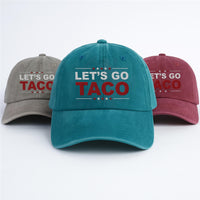 Taco Trump Always Chickens Out Embroidered Hat, Gift For Anti MAGA, Anti-Trump Hat
