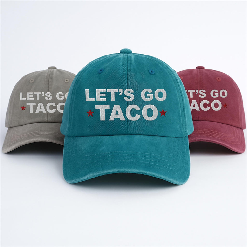 Taco Trump Always Chickens Out Embroidered Hat, Gift For Anti MAGA, Anti-Trump Hat