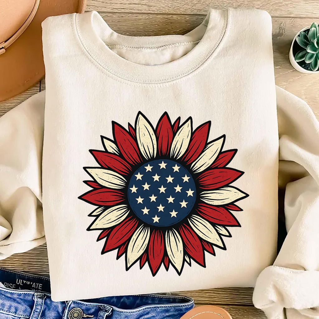 4th of July Patriotic Long Sleeve Shirt