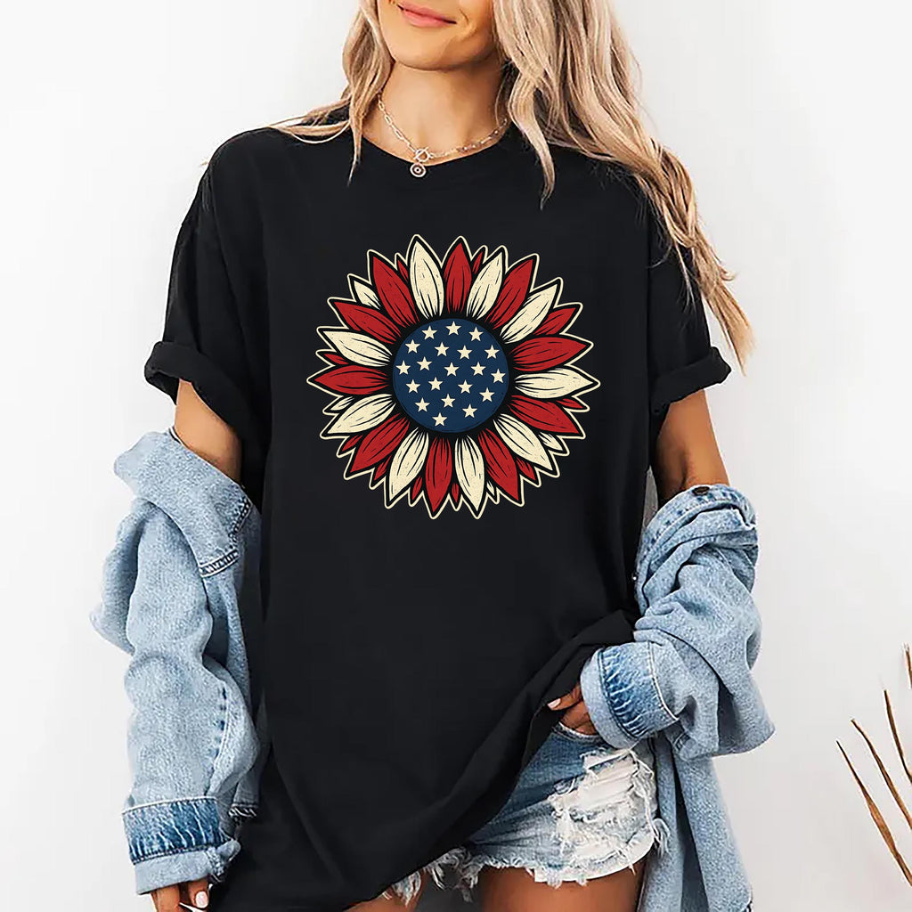 4th of July Patriotic Long Sleeve Shirt