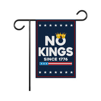 No Kings In America Garden Flag, 12x18 Inch Double Sided, Resist Hate Flag
