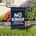 No Kings In America Garden Flag, 12x18 Inch Double Sided, Resist Hate Flag