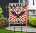 Defend the Constitution Yard Sign - Resist Hate Lawn Sign, Anti-Trump Sign