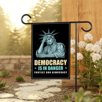 Protect Our Democracy Garden Flag, 12x18 Inch Double Sided, Resist Hate Flag