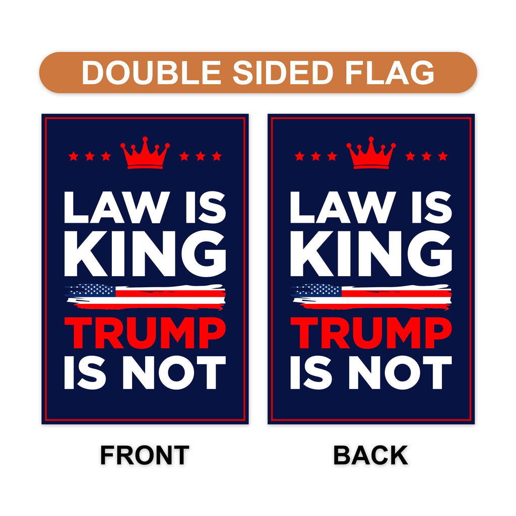 No Kings In America Garden Flag, 12x18 Inch Double Sided, Resist Hate Flag