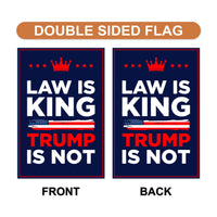 No Kings In America Garden Flag, 12x18 Inch Double Sided, Resist Hate Flag