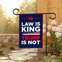 No Kings In America Garden Flag, 12x18 Inch Double Sided, Resist Hate Flag