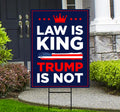 No Kings In America Yard Sign - Resist Hate Lawn Sign, Anti-Trump Sign, Resist Racism
