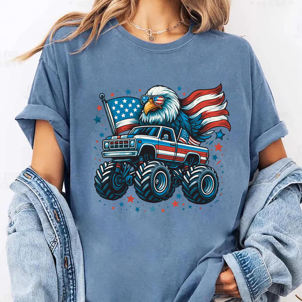 American Flag Eagle Long Sleeve Shirt