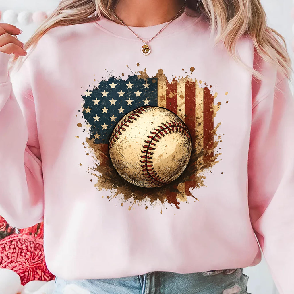 Patriotic Baseball Sweatshirt