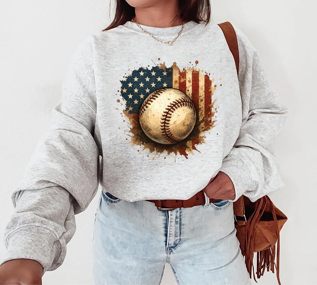 Patriotic Baseball Long Sleeve Shirt