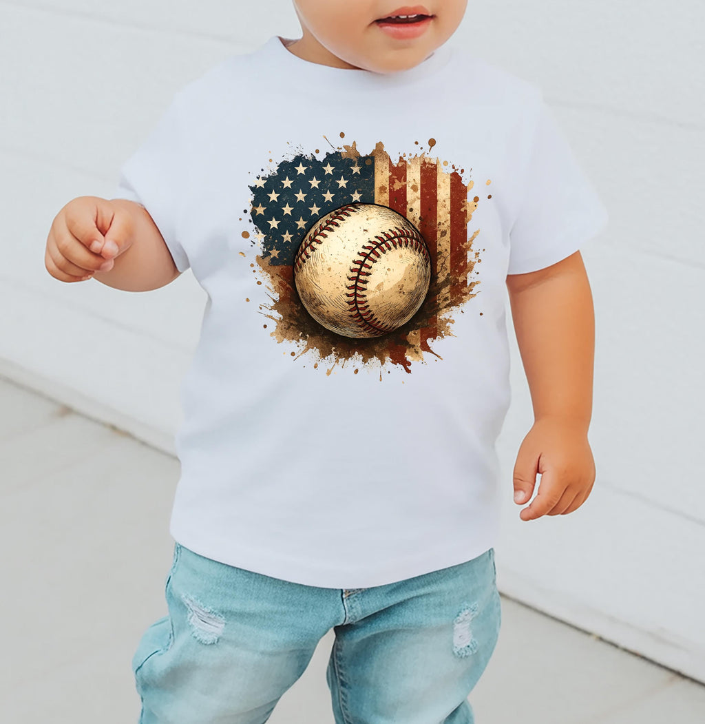 Patriotic Baseball Long Sleeve Shirt