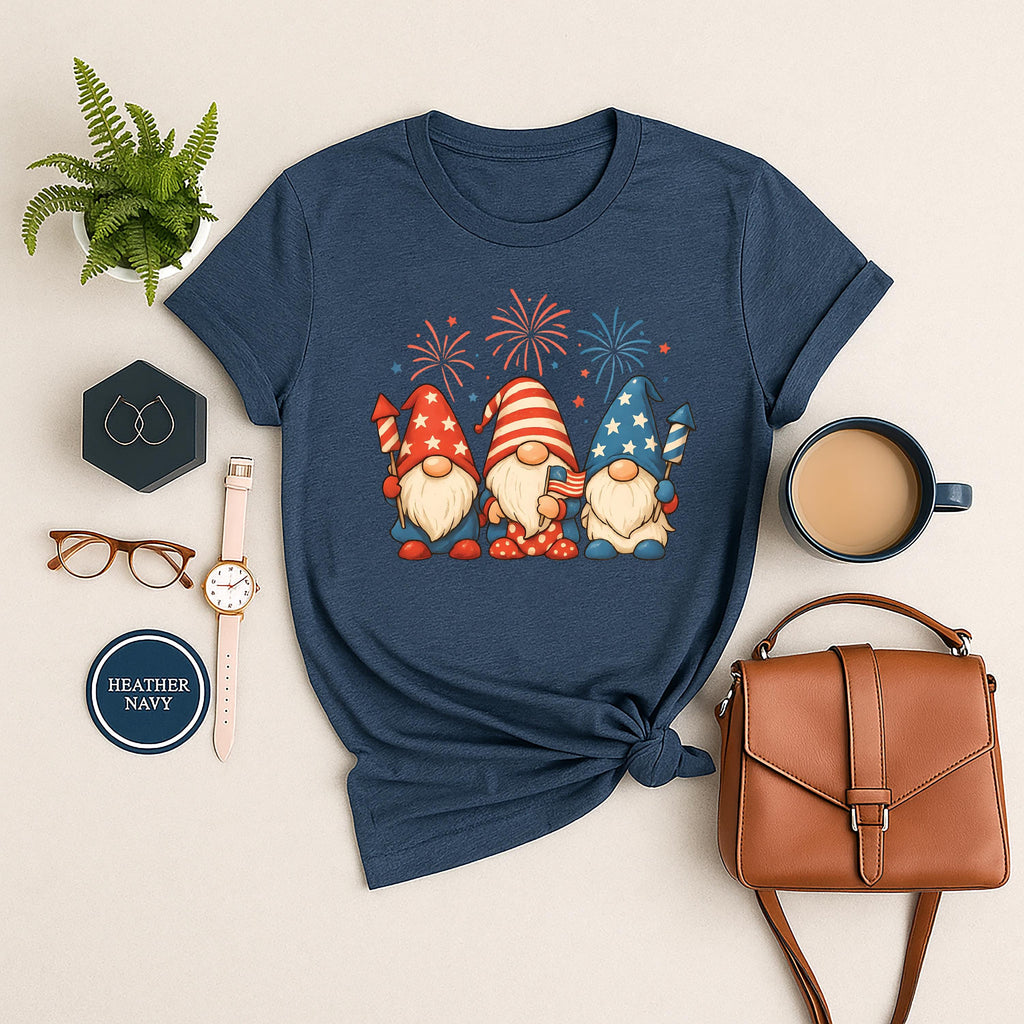 4th of July Gnomes Short Sleeve T-Shirt