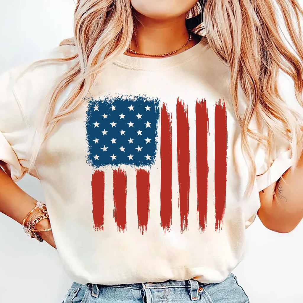 Patriotic American Flag Sweatshirt