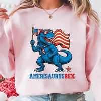 Dinosaur 4th of July Long Sleeve Shirt