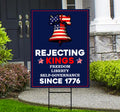 No Kings In America Yard Sign - Resist Hate Lawn Sign, Anti-Trump Sign