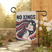 No Kings In America Garden Flag, 12x18 Inch Double Sided, Resist Hate Flag