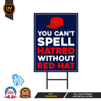 No Kings In America Yard Sign - Resist Hate Lawn Sign, Anti-Trump Sign